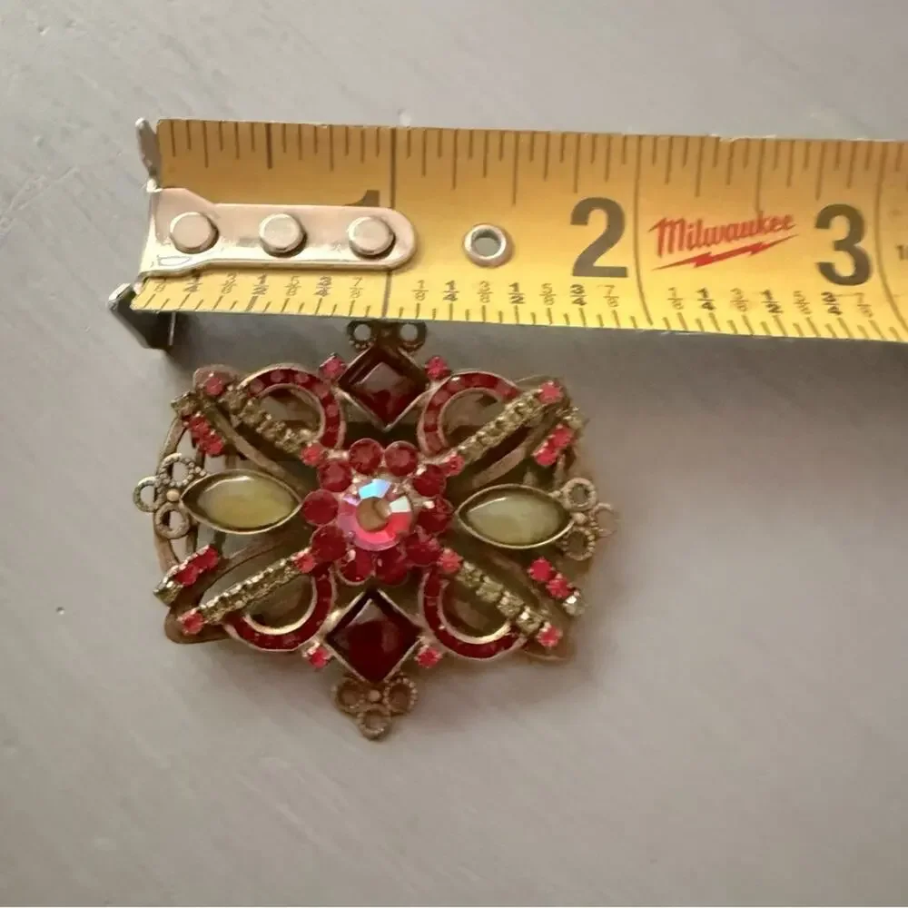 Sorrelli Crystal Brass Tone Pin Brooch